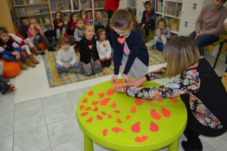 Walentynkowe spotkanie z biblioteką