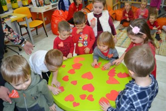 Walentynkowe spotkanie z biblioteką