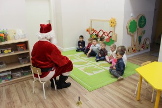 Wizyta Świętego Mikołaja w grupie 2