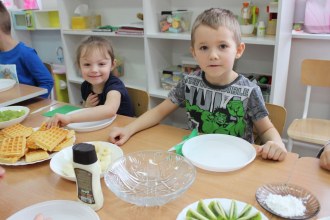 Świtowy dzień gofra w grupie 4 i 5