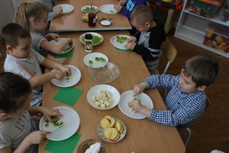 Świtowy dzień gofra w grupie 4 i 5