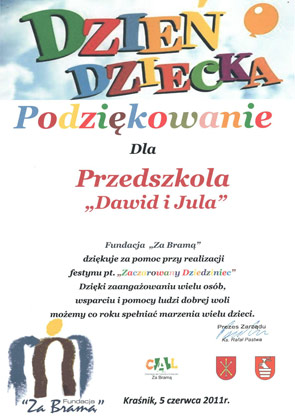 Podziękowanie