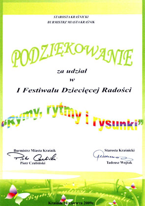 Podziękowanie