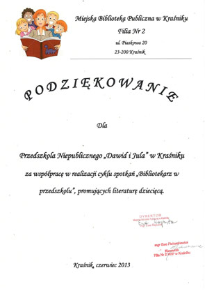 Podziękowanie